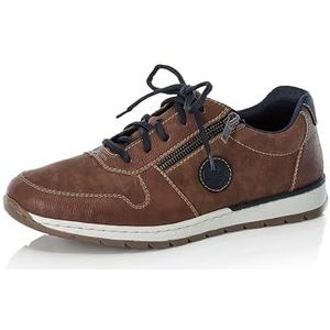 Rieker B2114 Sneakers voor heren, bruin, 45 EU