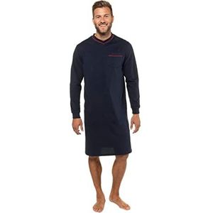 JP 1880 Heren grote maten grote maten Menswear L-8XL nachthemd, homewear, effen, lange mouwen, tot maat 8XL 721331, donkermarine, 8XL