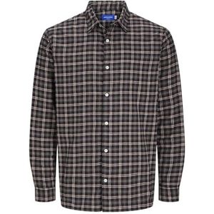 Jorjoshua Ls Pls Flannel Check Shirt, pavement, 5XL