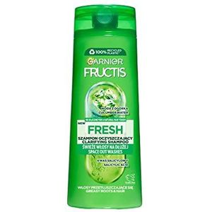 Garnier Fructis Fresh shampoo voor normaal en vet haar, versterkt, reinigt en voedt, 400 ml