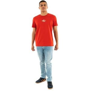 Calvin Klein Jeans - T-shirt - Wit - Katoen - Regular Fit