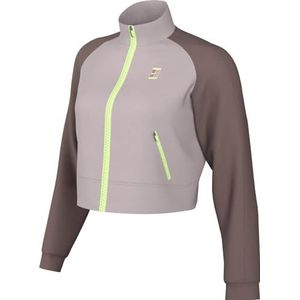 Nike Dames Hip Length Jkt W Nkct Df Heritage Jkt Fz, Platinum Violet/Smokey Mauve/Barely Volt, CV4701-019, XL