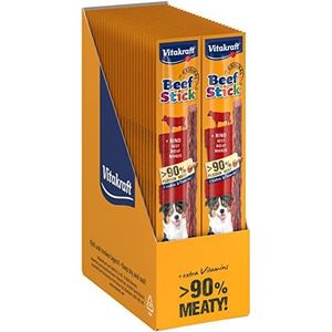 Vitakraft Beef Stick Hondenvoer, Rundvlees, 50 x 12 g, XXL, Rood