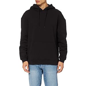Build Your Brand Basic oversized hoodie voor heren, capuchonpullover voor mannen, verkrijgbaar in vele kleuren, maten XS - 5XL, zwart, XS