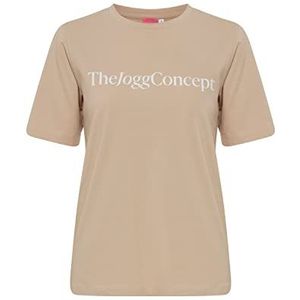 THEJOGGCONCEPT Dames l/s T-shirt, 151308/Doeskin, XXL