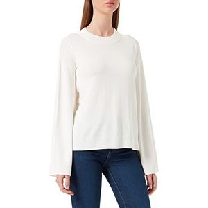 Minus Dames Palma Knit Pullover Sweater, Broken White, XS