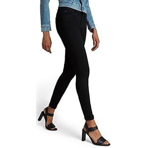 G-Star Raw Lynn D-Mid Waist Super Skinny spijkerbroek dames, Black Denim, 25W / 32L