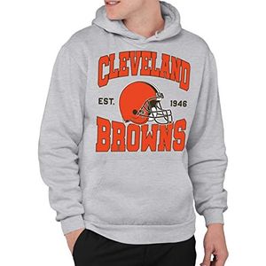 Junk Food Unisex Arizona Cardinals Team helm volwassenen fleece hoodie sweatshirt met capuchon, Cleveland Browns Athletic Heather, L
