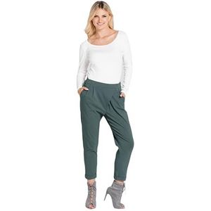 LOOK made with love Zachte casual dagelijkse broek voor dames, Kaki, XXL