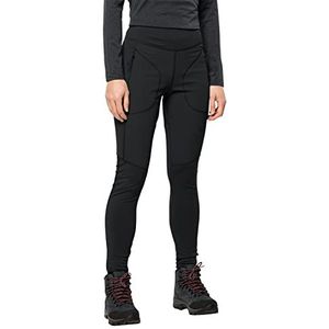 Jack Wolfskin Salmaser Leggings voor dames, zwart, XL