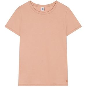 Petit Bateau T-shirt met korte mouwen voor dames, Vintage beige, XS