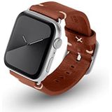 JT Berlin Alex Vintage armband voor Apple Watch 42 mm / 44 mm leren armband [Watch SE, Series 6 / 5 / 4 / 3 / 2 / 1, zacht lederen reserveband, roestvrijstalen sluiting] bruin (maat M/L)