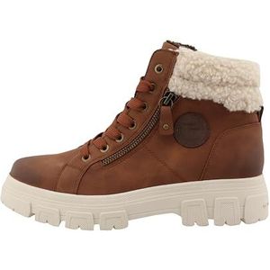 Enkellaarsjes - Zwart - Imitatieleer/Textiel - Blokhak/Met Plateau