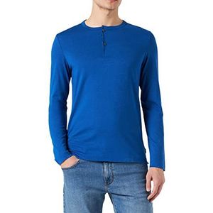 s.Oliver Heren T-shirts met lange mouwen, blauw, S, blauw, S