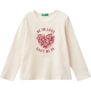 United Colors of Benetton T-shirt M/L, Wit, 2 anni