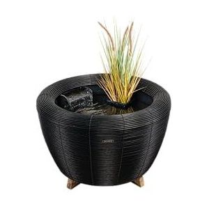 velda Orbis Mini-vijver met waterval, compacte designvijver met energiebesparende pomp, veilige 36V-technologie en transformator, ideaal voor binnen en buiten