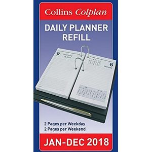 Collins Colplan Navulbladen voor het jaar 2018 voor dagplanner (Engelstalig)