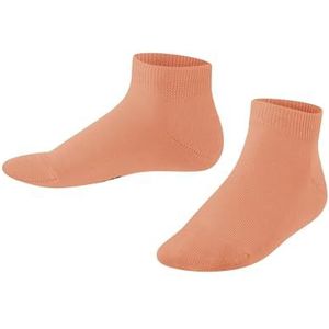 FALKE Uniseks-kind Korte sokken Family K SN Duurzaam Katoen Kort eenkleurig 1 Paar, Rood (Cantaloupe 8771) nieuw - milieuvriendelijk, 27-30
