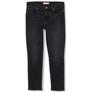 7 For All Mankind Roxanne Luxe vintage jeans voor dames, zwart, 28W x 28L