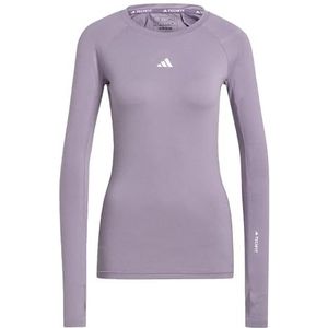 adidas Dames Techfit Trainingsshirt met lange mouwen, XS