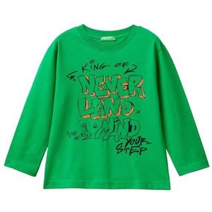 United Colors of Benetton T-shirt M/L, Groen, 4 anni
