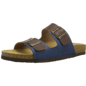 Dr. Brinkmann heren 600306 slippers, Bruin Bruin Blauw 21, 48 EU