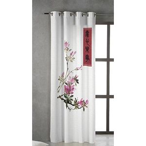 Tsuki Jinsei gordijn metalen ogen, 150 x 260 Zen Chillout Japans