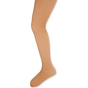 Camano Meisjespak van 2 panty's met zachte tailleband, fijne panty zonder drukken en wegglijden, bruin (teint 0001), 122/140 cm