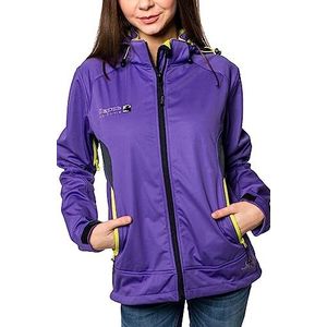 Deproc Active Downton Peak Softshelljas voor dames, met afneembare capuchon, overgangsjas, windbreaker