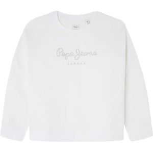 Pepe Jeans Winter Rose Sweatshirt voor meisjes, Wit (wit), 12 jaar