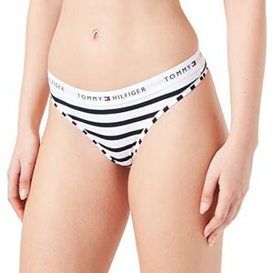 Tommy Hilfiger Dames String Print, Wuw/Wlw Breton Stripe Navy, M, Wuw/Wlw Breton Streep Navy, M