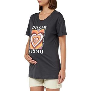 Supermom Tee Flippin T-shirt met korte mouwen voor dames, Antraciet - P652, 32