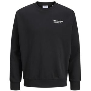 JACK & JONES Jjninety Sweat Crew Neck, zwart, XXL
