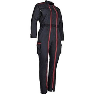 LMA Workwear 4114 COLLINE tweekleurige damesoverall, maat XL, grijs/zwart