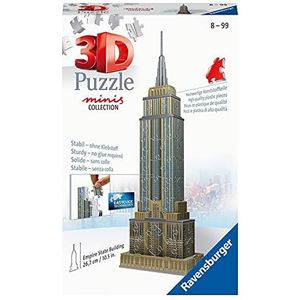 Ravensburger 3D Puzzle 11271 - Mini Empire State Building - Miniaturversion des berühmten Wahrzeichens aus New York zum Puzzeln in 3D - ab 8 Jahren