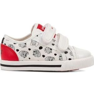 Geox B Kilwi Girl C Sneakers voor jongens en meisjes, wit/rood, 27 EU, wit-rood., 27 EU