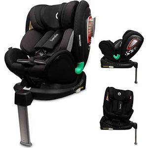 LIONELO Antoon PLUS Autostoel 360 Graden Draaibaar Autostoeltje Voor Baby's Kinderen 0-18 kg 40-105 cm Groep 0+/1/2 ISOFIX Steunvoet Verstelbaar 5-puntsveiligheidsgordel Normen I-Size ADAC