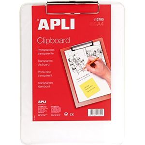 APLI 13780 - A4 transparant kunststof klembord
