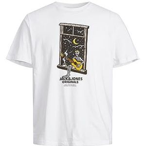 JACK&JONES JUNIOR Jorafterlife Tee Ss Crew Neck Sn Jnr Poloshirt voor jongens, wit (bright white), 152 cm