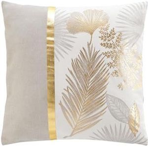 douceur d'intérieur, Afneembaar kussen (45 x 45 cm) Melisse, katoen/polyester bedrukt