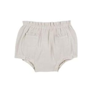 Gocco Bermuda steen met ruches shorts unisex baby, Steen, 12 Maanden