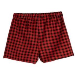 Koton Girls's Skort Envelop Elastische Tailleband Pleated Soft Textured Shorts, 4C1 (Red Check), 11-12 Jaar