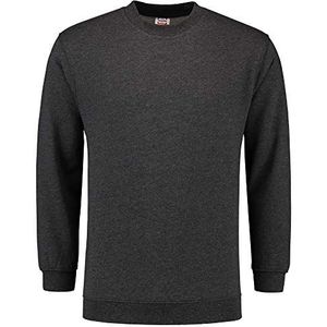 Tricorp 301008 casual sweatshirt, 60% gekamd katoen/40% polyester, 280 g/m², antraciet melange, maat 3XL