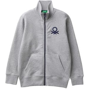 United Colors of Benetton Trainingsshirt voor kinderen en jongeren, Grijs Melange 501, 140