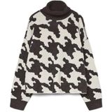 VERO MODA - VMHURLEY LS HIGHNECK HOUNDSTOOTH PULL - Gebreide Pullover - Dames