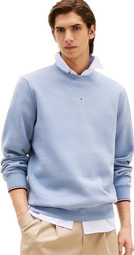 Tommy Hilfiger - SMALL TOMMY LOGO CREWNECK - Pullover - Blauw