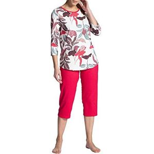 CALIDA Late Summer Dreams Pyjamaset voor dames, Barberry Red, M