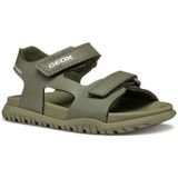Geox - J SANDAL FUSBETTO BO - Gezondheidsslippers - Militair