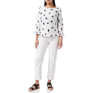 French Connection Vrouwen Bhelle Crêpe Licht Shirt Blouse, Wit, 16, Kleur: wit, 42