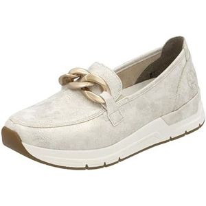 Rieker Dames 58944 Loafer, beige, 40 EU, beige, 40 EU